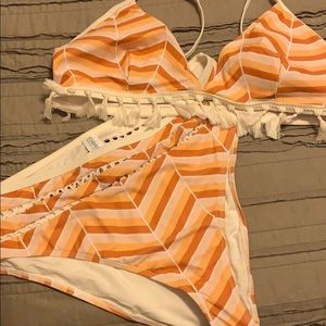Cute high waisted bathing suit! NWT!!